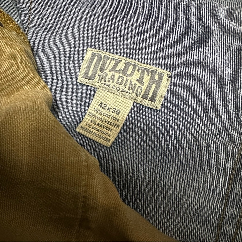 Duluth Trading Jeans Mens Blue Denim Ballroom Double Flex Jeans Men’s 42 x 30 - Picture 4 of 11